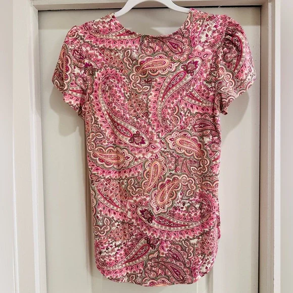 Cupio Pink Paisley Blouse - Picture 2 of 3